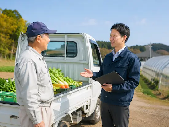 茨城町の農家様向け軽トラック代車・中長期レンタカー相談のイメージ